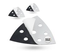 Lot de 3 bandes auto-agrippant de rechange pour ponceuse delta 93 x 93 x 93 mm 6 trous [Lot de 3] Triangle auto-adhésif pour papier