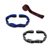 Lot de 3 bandes de résistance à 8 anneaux avec corde élastique pour le dos, les épaules, les bras, les exercices de fitness