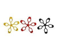 Lot de 3 bandes de résistance à doigts Pure2Improve Jaune 7 cm Unisex