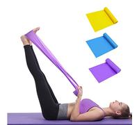 Lot de 3 bandes de résistance de 1,5 m - Sans danger pour la peau - Bandes de yoga avec 3 niveaux de résistance - Bandes de résistance d'entraînement pour homme/femme - Idéales pour la musculation