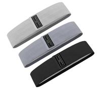 Lot de 3 bandes de résistance pour entraînement des jambes, des hanches, des muscles, des pilates