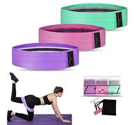 Lot de 3 Bandes de résistance TAIYUNWEI - Bandes de résistance en Tissu avec 3 Niveaux de résistance pour Les Hanches et Les fessiers - Bandes