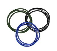 Lot de 3 bandes élastiques en caoutchouc durable pour sacs poubelles de 40 à 199 litres - Bandes élastiques en caoutchouc pour sac à ordures, poubelles, bac à litière (multicolore, taille M (86 à 190