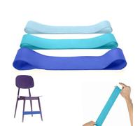 Lot de 3 bandes élastiques pour chaise, aides pour TDAH, bandes pour chaise sensorielle, coussin d'équilibre pour chaise, autisme, hyperactivité (0,4, 0,6, 0,8 mm, bleu)