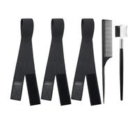 Lot de 3 bandes élastiques pour perruques - Prise en main réglable - Facile à utiliser - Pour coiffures tendance