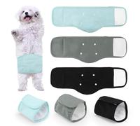 Lot de 3 bandes ventrales réutilisables pour chien mâle, couches super absorbantes pour incontinence, chirurgie, voyage, taille M