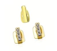 Lot de 3 barbecues en métal de qualité supérieure pour décoration de différence de dents - Hypoallergéniques - Flexibilité du matin au soir - Perles dentaires personnalisables, One Size, Comme décrit