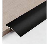 Lot de 3 Barre de Seuil en Aluminium 90cm, Rampe de Seuil Métallique pour Différence de Niveau 0-30 mm, Rail de Transition, Profilé Raccordement Moquette vers Carrelage(Noir,45mm/1.8inch)