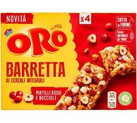 Oro Saiwa – Snack Barretta de blé entier – canneberges et noisettes – 160 g