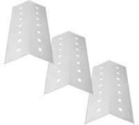 Lot de 3 Barres aromatisantes en Acier Inoxydable - Tente Bouclier Thermique - Distributeur de Flamme - Pièces de Rechange pour la Plupart des barbecues à gaz (41 x 14 cm (L x l)