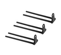 Lot de 3 barres de pêche en alliage d'aluminium avec détecteurs de touche pour pêche à la carpe