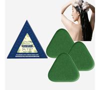 Lot de 3 barres de shampoing bio pour shampooing sec - Pour la croissance des cheveux - Nettoyage en profondeur du cuir chevelu - Renforcement de tous les cheveux - Barre de conditionnement