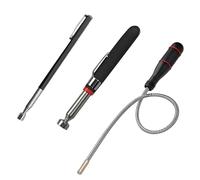 Lot de 3 barres magnétiques télescopiques, outil de levage magnétique flexible, portable, pliable, extensible, extra puissant (2LB 3LB 5LB)