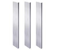 Lot de 3 barres plates carrées en aluminium de 25 cm de long, 8 mm x 20 mm x 250 mm, plaque en aluminium 6061 à usage général