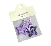 Lot de 3 barrettes à cheveux en métal avec étoile