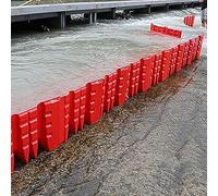 Lot de 3 barrières d'eau pour protection contre les inondations, système facile à déployer, barrières réutilisables de prévention des inondations, 90 cm x 100 cm x 75 cm pour entrée de garage
