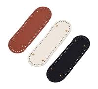 Lot de 3 Bases de Sac en Cuir avec Bords Suspendus, Accessoires Parfaits pour Les Fonds de Sac à Main, Les Bases de Panier en Cuir, Les poignées de Sac à Main et Les Crochets. (10 * 30cm)