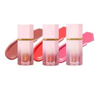 Lot de 3 bâtonnets de maquillage blush - Aspect naturel - Léger - Hydratant longue durée - Rouge à joues - Beauty Wand - Pour femme