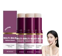 Lot de 3 bâtonnets multi-baume au calcium, baume au calcium anti-âge et raffermissant coréen, hydratant, raffermissant pour la peau, bâtonnets de collagène pour le visage, les yeux, le cou