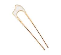 Lot de 3 bâtons de cheveux en forme de U - En forme de U - En métal vintage - Peignes latéraux pour femmes, filles, adultes, âges