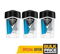 Lot de 3 bâtons de crème déodorant parfum propre Rexona pour hommes MaxPro...