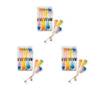 Lot de 3 bâtons de kandis Teemando® « Duo », 2 couleurs, 6 pièces par paquet de 11 cm = nous livrons 3 paquets de 6 pièces.