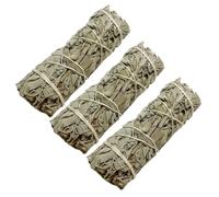 Lot de 3 bâtons de sauge au parfum naturel - Pour purifier les énergies négatives - Améliore l'aromathérapie - Sauge blanche