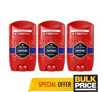 Lot de 3 bâtons déodorants anciens Spice Captain Legendary Fresh 48H protecti...