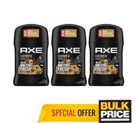 Lot de 3 bâtons déodorants Axe Leather Cookies 48H Anti-Spiration Odor Protec...