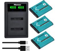 Lot de 3 batteries EN-EL19 1200 mAh, double chargeur pour Nikon Coolpix W150 S33 S32 S100 S2500 S2800 S3200 S3500 S3600 S4100 S5200 S5300 S6500 S6500 S6600 600 S 6800 S6900 S7000,pour Sony