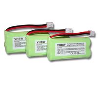 Lot de 3 batteries NI-MH 700mAh 2.4V pour SIEMENS Gigaset A120, A140 etc. & UNIVERSUM CL15, SL15 remplace V30145-K1310-X383 etc.