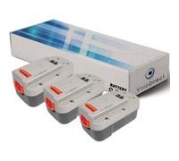 Lot de 3 batteries pour Black et Decker CD182K-2 perceuse sans fil 3000mAh 18V - Visiodirect - G