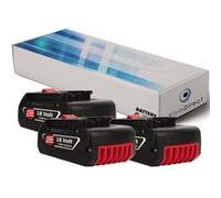 Lot de 3 batteries pour Bosch GCB 18 V-LI scie à ruban 4000mAh 18V - Visiodirect - G