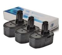 Lot de 3 batteries pour DEWALT DC390 scie circulaire 3000mAh 18V - Visiodirect - G