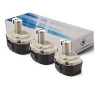 Lot de 3 batteries pour Makita 5046DB scie circulaire 3000mAh 18V - Visiodirect - G
