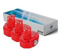 Lot de 3 batteries pour MAKITA 6934FDWDE Boulonneuse à chocs 14.4V 3000mAh - Visiodirect - G