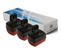 Lot de 3 batteries pour Metabo SB 12 perceuse à percussion Plus 3000mAh 12V - Visiodirect - G