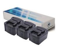 Lot de 3 batteries pour Metabo ULA 14.4-18 lampe torche 3000mAh 14.4V - Visiodirect - G