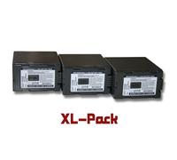 Lot de 3 batteries vhbw 5400mAh pour caméscope caméra Panasonic remplace CGR-D815 CGP-D110 CGP-D120 CGP-D220 CGP-D320 CGP-D320E1B CGR-D08 CGR-D08A