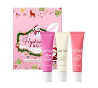 Lot de 3 baumes à lèvres teintés fraise, chocolat, pêche, gloss à lèvres, boîte cadeau, soin des lèvres pour petite amie, fille