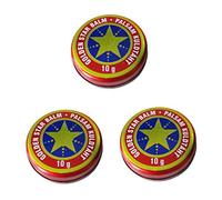 Lot de 3 baumes en forme d'étoile dorée de 10 g - 10 g