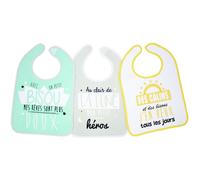 Lot De 3 Bavoirs 1er Âge Message - Babycalin