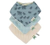 Lot de 3 bavoirs bandanas enchanting elephant