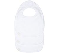 Lassig - Lot 3 bavoirs naissance blanc "Non CommuniquÃ©" G