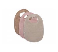 Lot de 3 bavoirs éponge Wild Rose, Nougat et Biscuit