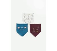 Lot de 3 bavoirs foulards lovely safari bleu TU