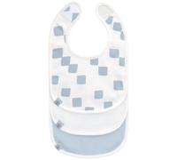 Lot de 3 bavoirs naissance gots happy fruits bleu