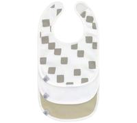 Lot De 3 Bavoirs Naissance Gots Happy Fruits Olive Blanc, Olive TU