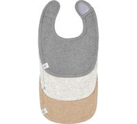 Lot de 3 bavoirs naissance gris foncé-gris clair-nature mélange
