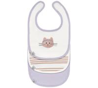 Lot de 3 bavoirs naissance Tiny Team Chat